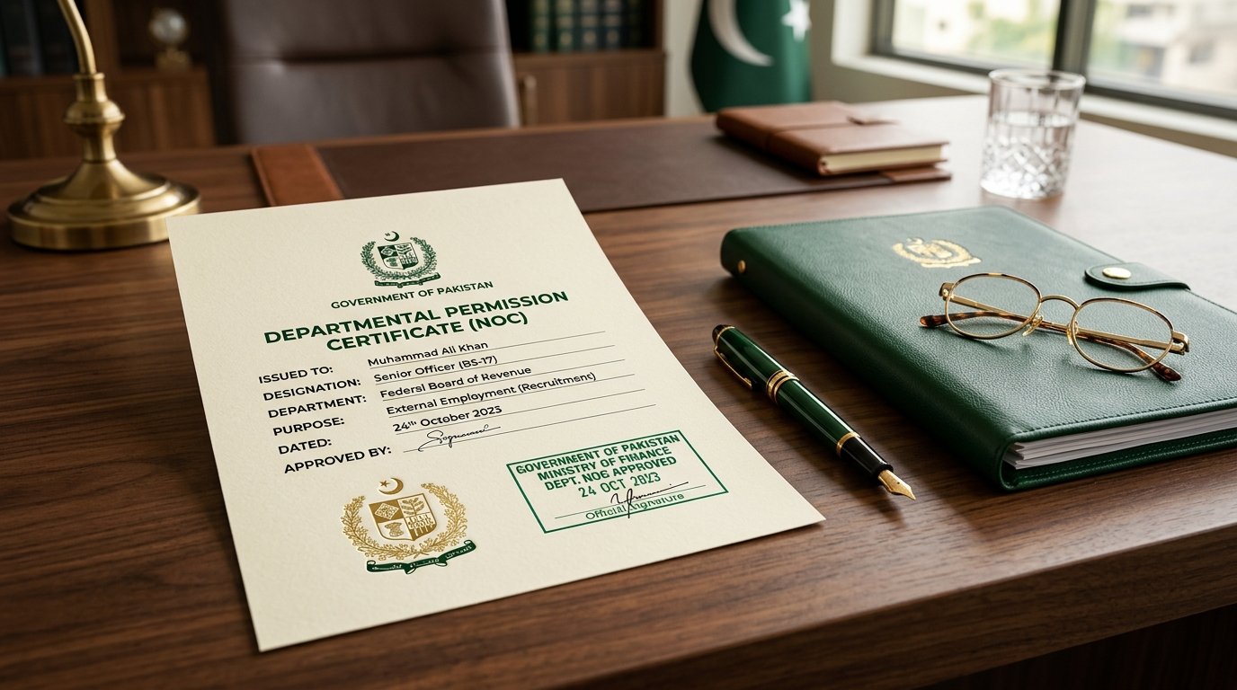 Departmental Permission Certificate (NOC) for Government Jobs in Pakistan: Complete Rules, Proforma, and Application Process